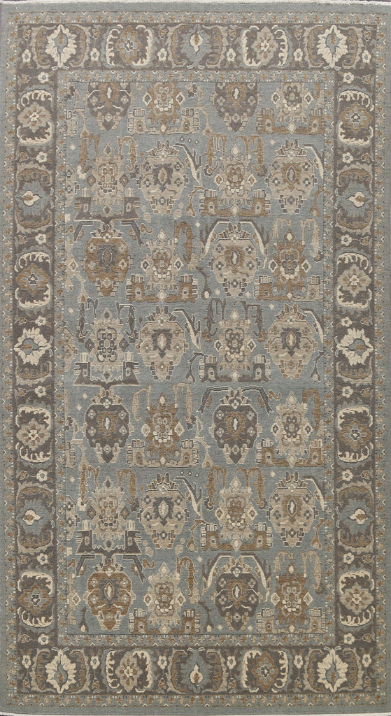 Silver Washed Ziegler Turkish Area Rug 7x10