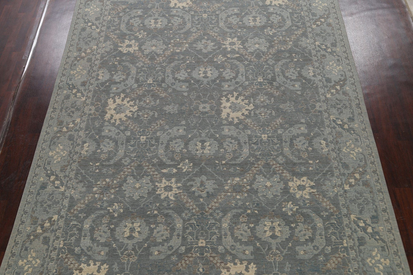 Silver Washed Ziegler Turkish Area Rug 9x12