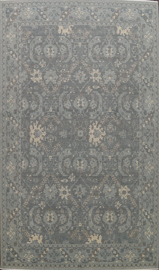 Silver Washed Ziegler Turkish Area Rug 9x12