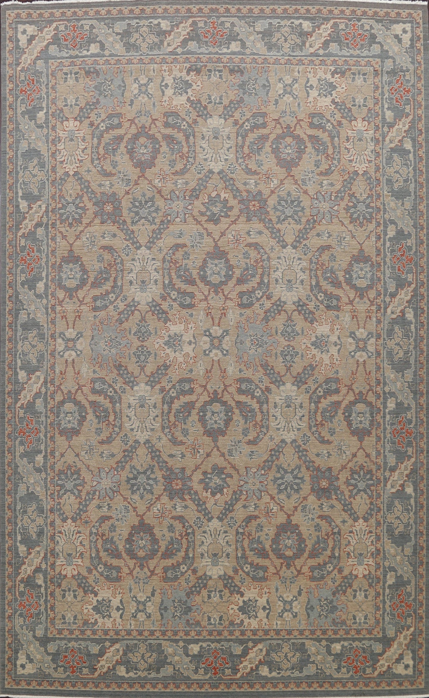 All-Over Ziegler Oushak Turkish Wool Area Rug 10x13