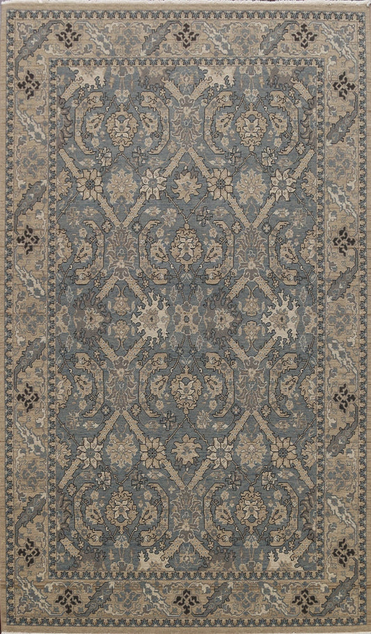 Silver Washed Ziegler Turkish Area Rug 7x10