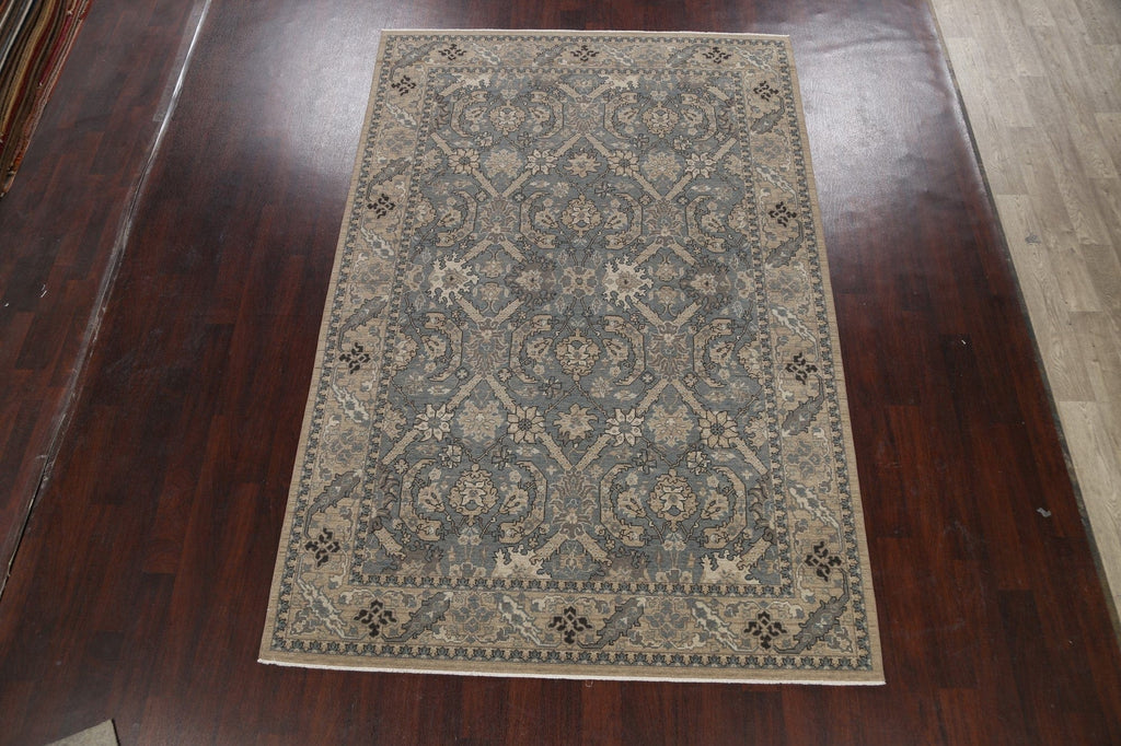 Silver Washed Ziegler Turkish Area Rug 7x10