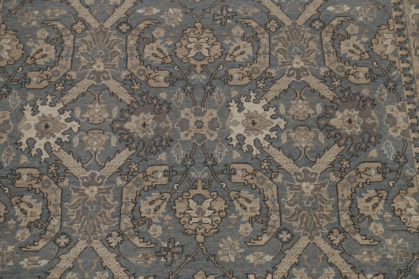 Silver Washed Ziegler Turkish Area Rug 7x10