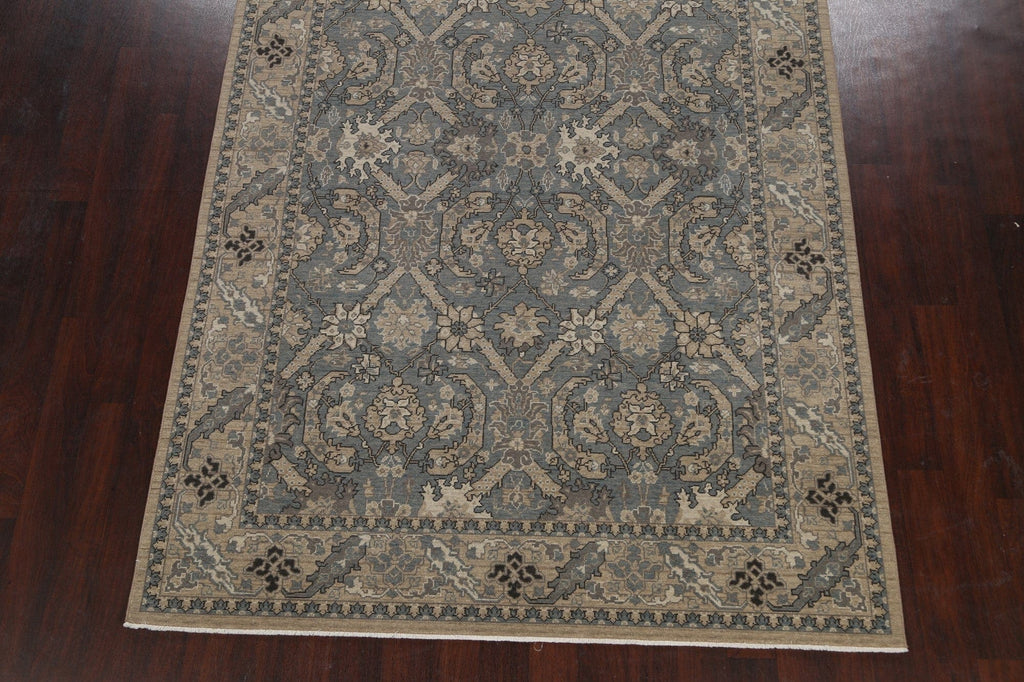 Silver Washed Ziegler Turkish Area Rug 7x10