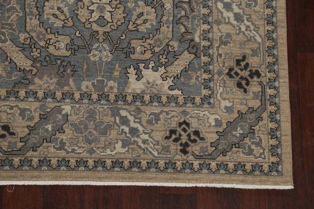 Silver Washed Ziegler Turkish Area Rug 7x10