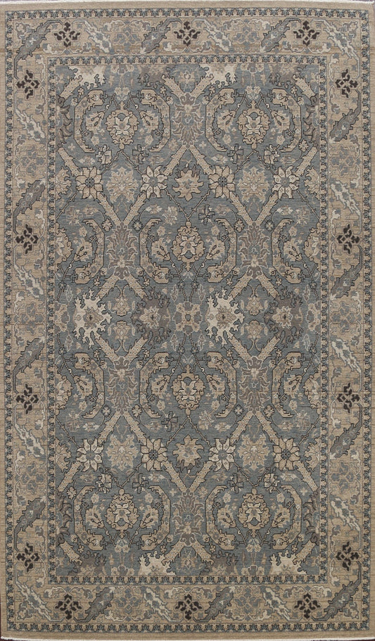 Silver Washed Ziegler Turkish Area Rug 7x10