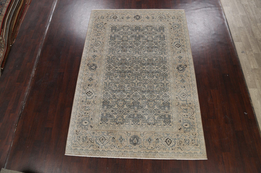 Silver Washed Ziegler Turkish Area Rug 7x10