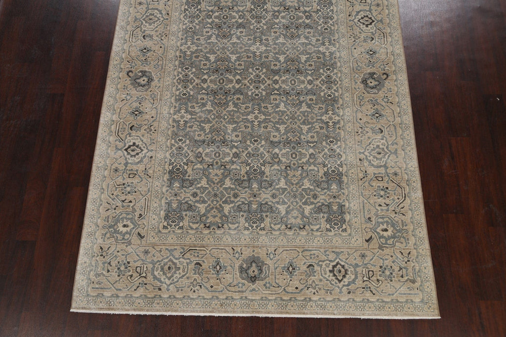 Silver Washed Ziegler Turkish Area Rug 7x10