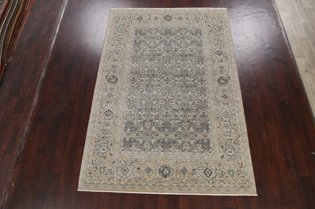 Silver Washed Ziegler Turkish Area Rug 7x10