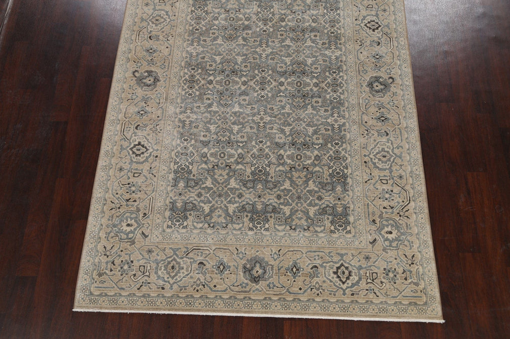 Silver Washed Ziegler Turkish Area Rug 7x10