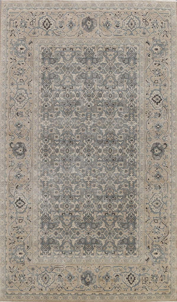 Silver Washed Ziegler Turkish Area Rug 7x10