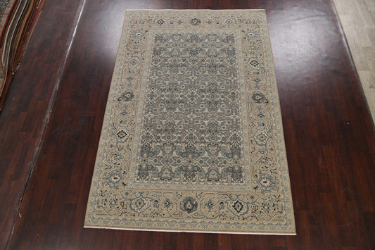 Silver Washed Ziegler Turkish Area Rug 7x10