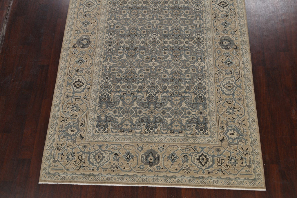 Silver Washed Ziegler Turkish Area Rug 7x10