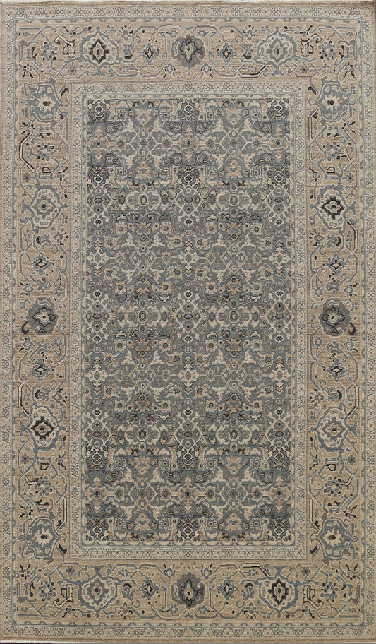 Silver Washed Ziegler Turkish Area Rug 7x10