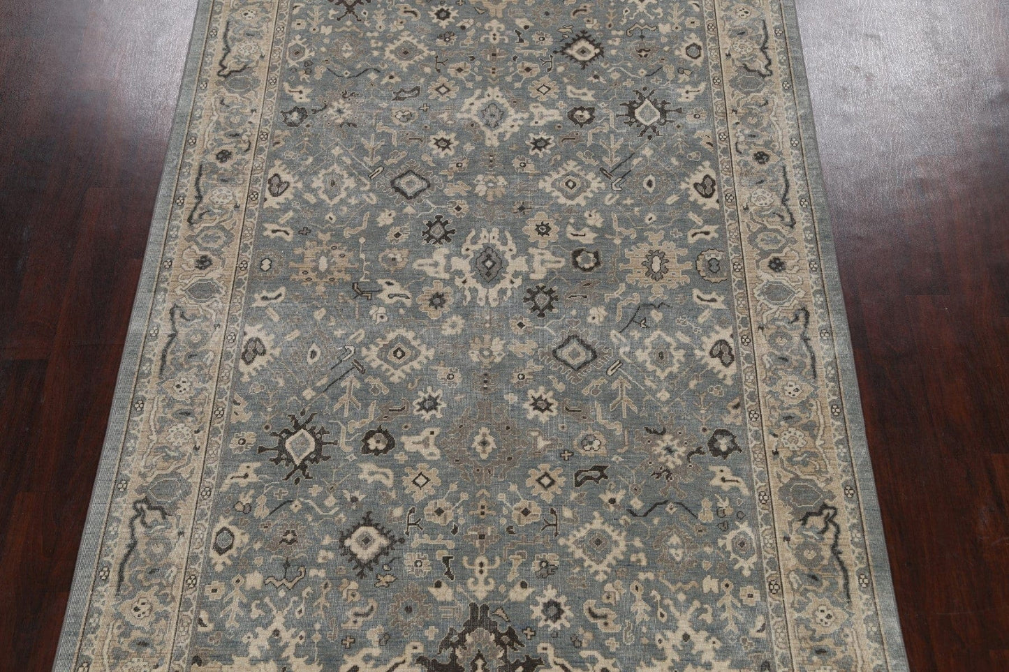 Silver Washed Ziegler Turkish Area Rug 7x10