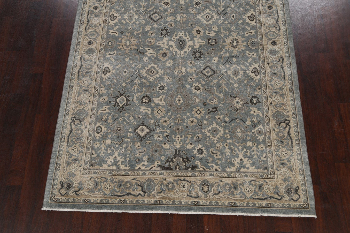 Silver Washed Ziegler Turkish Area Rug 7x10