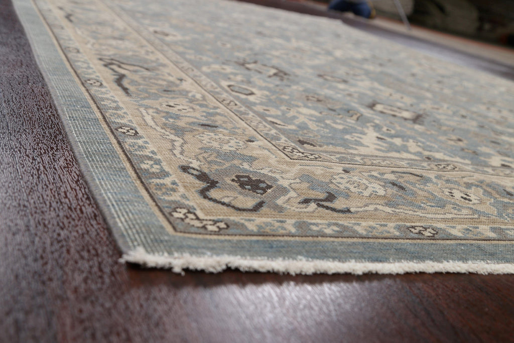 Silver Washed Ziegler Turkish Area Rug 7x10