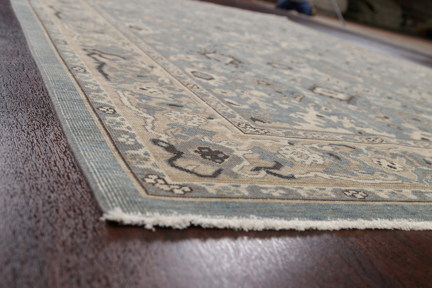 Silver Washed Ziegler Turkish Area Rug 7x10