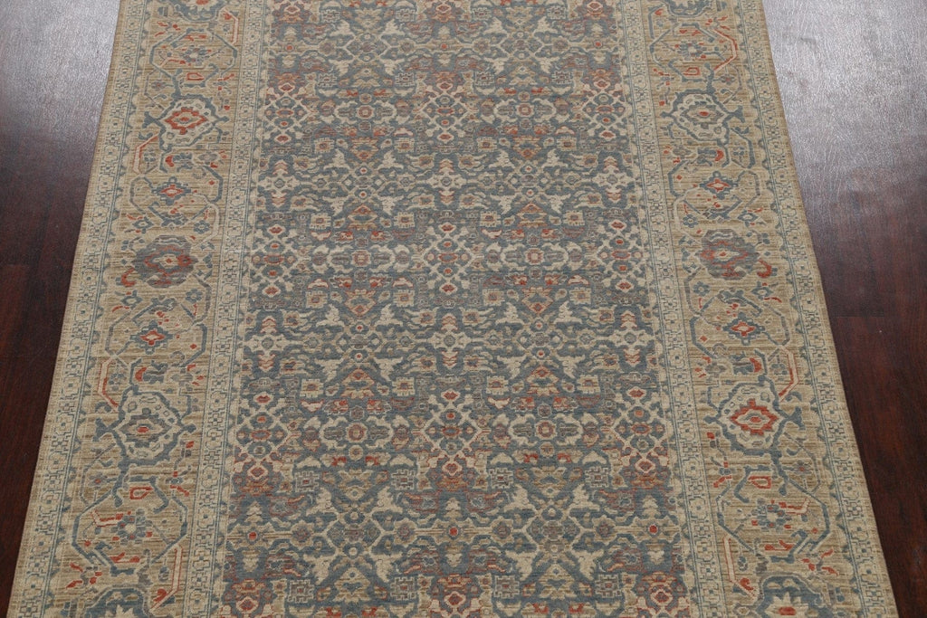 Silver Washed Ziegler Turkish Area Rug 7x10