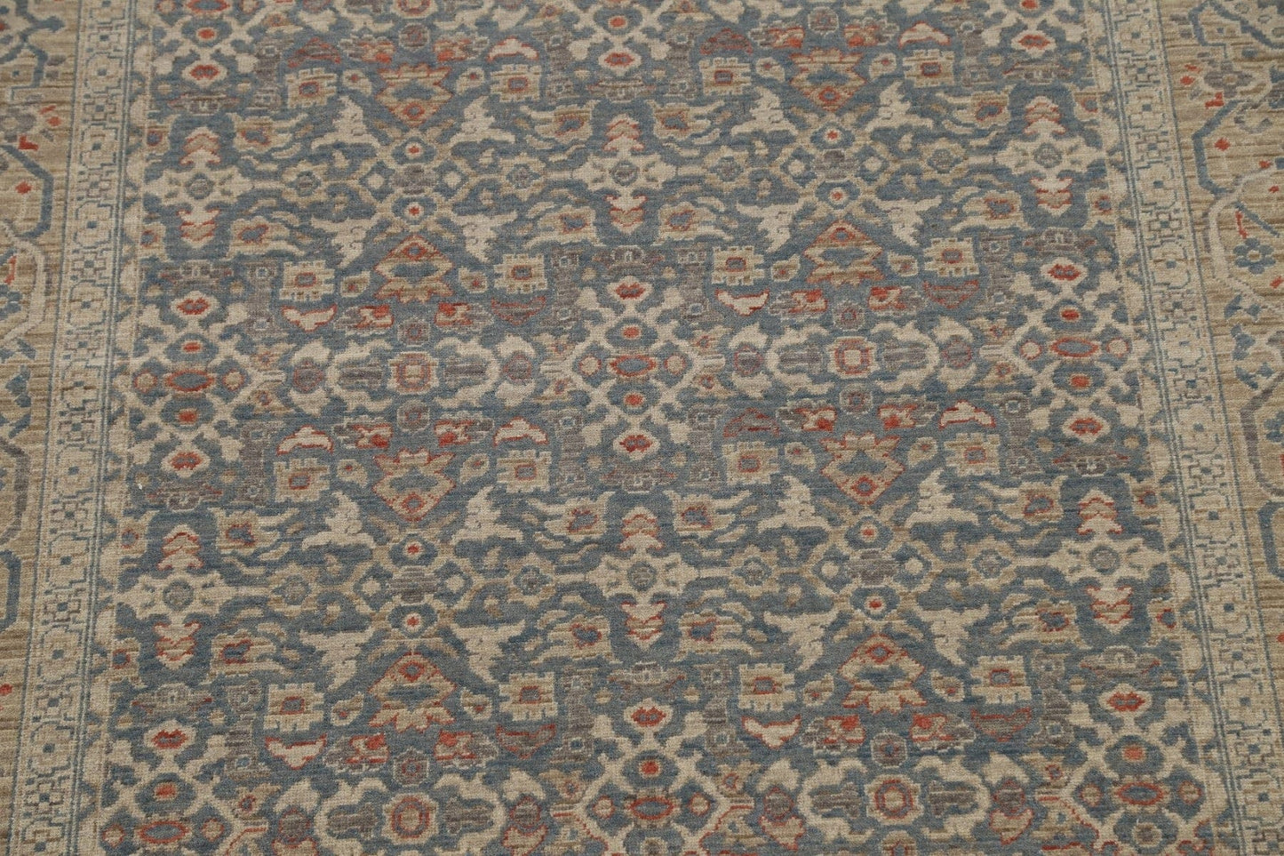 Silver Washed Ziegler Turkish Area Rug 7x10