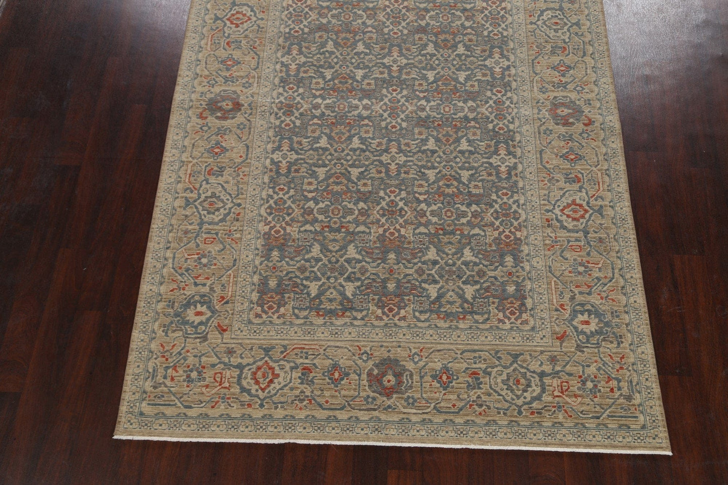 Silver Washed Ziegler Turkish Area Rug 7x10