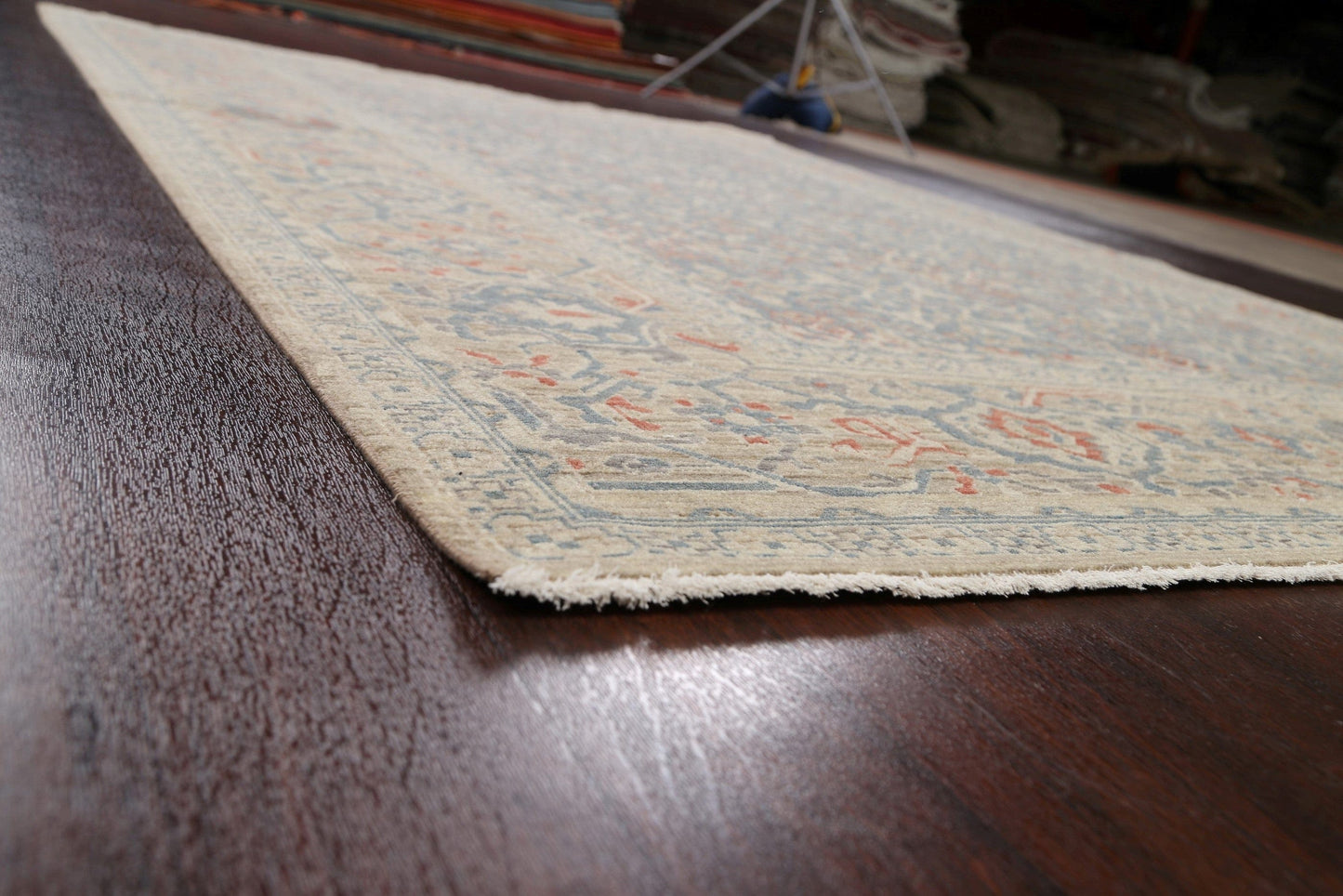 Silver Washed Ziegler Turkish Area Rug 7x10