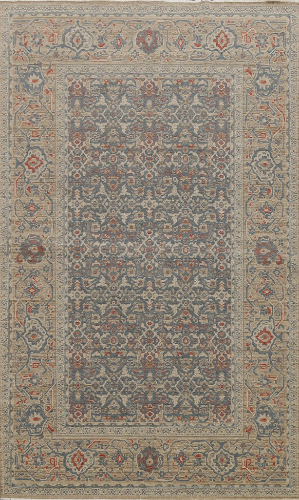 Silver Washed Ziegler Turkish Area Rug 7x10