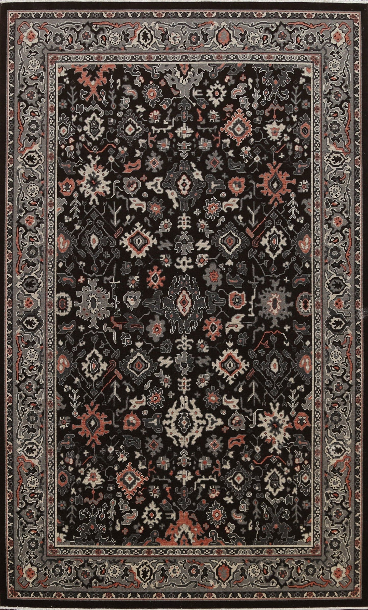 All-Over Ziegler Oushak Turkish Wool Area Rug 7x10