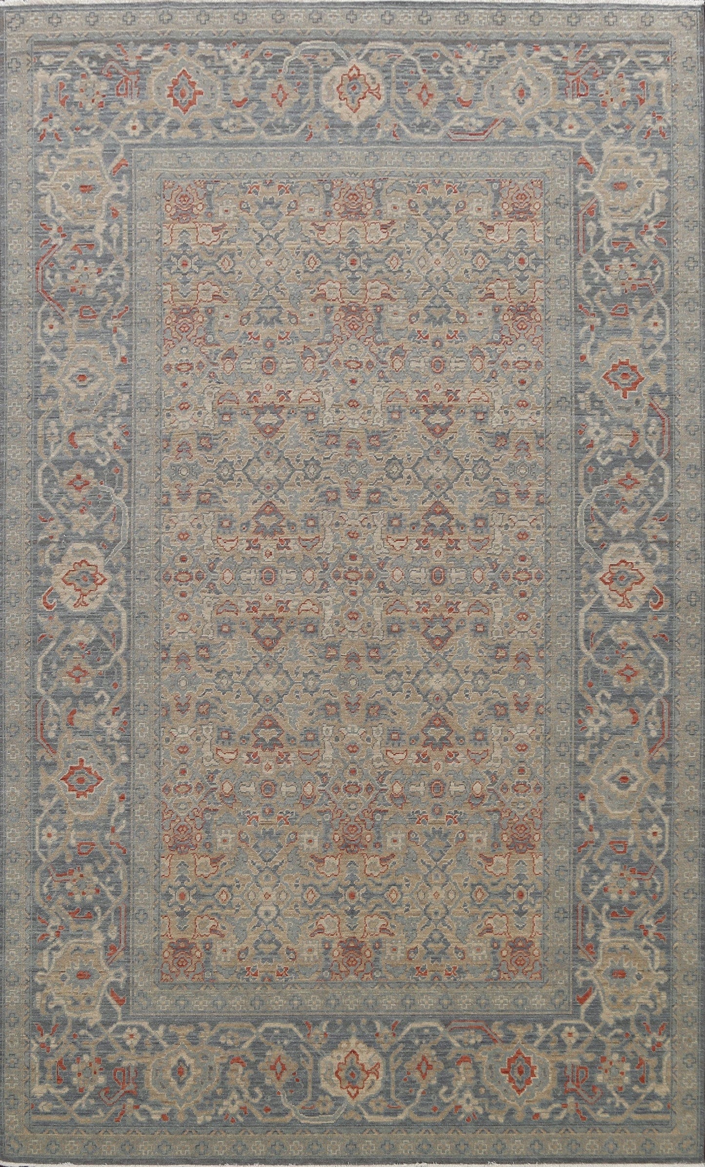 All-Over Ziegler Oushak Turkish Wool Area Rug 7x10