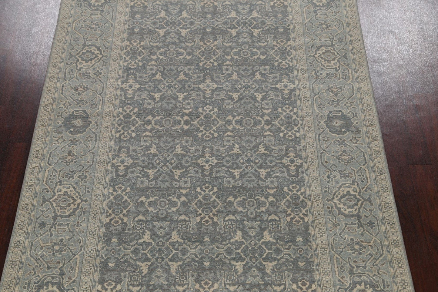 Silver Washed Ziegler Turkish Area Rug 7x10