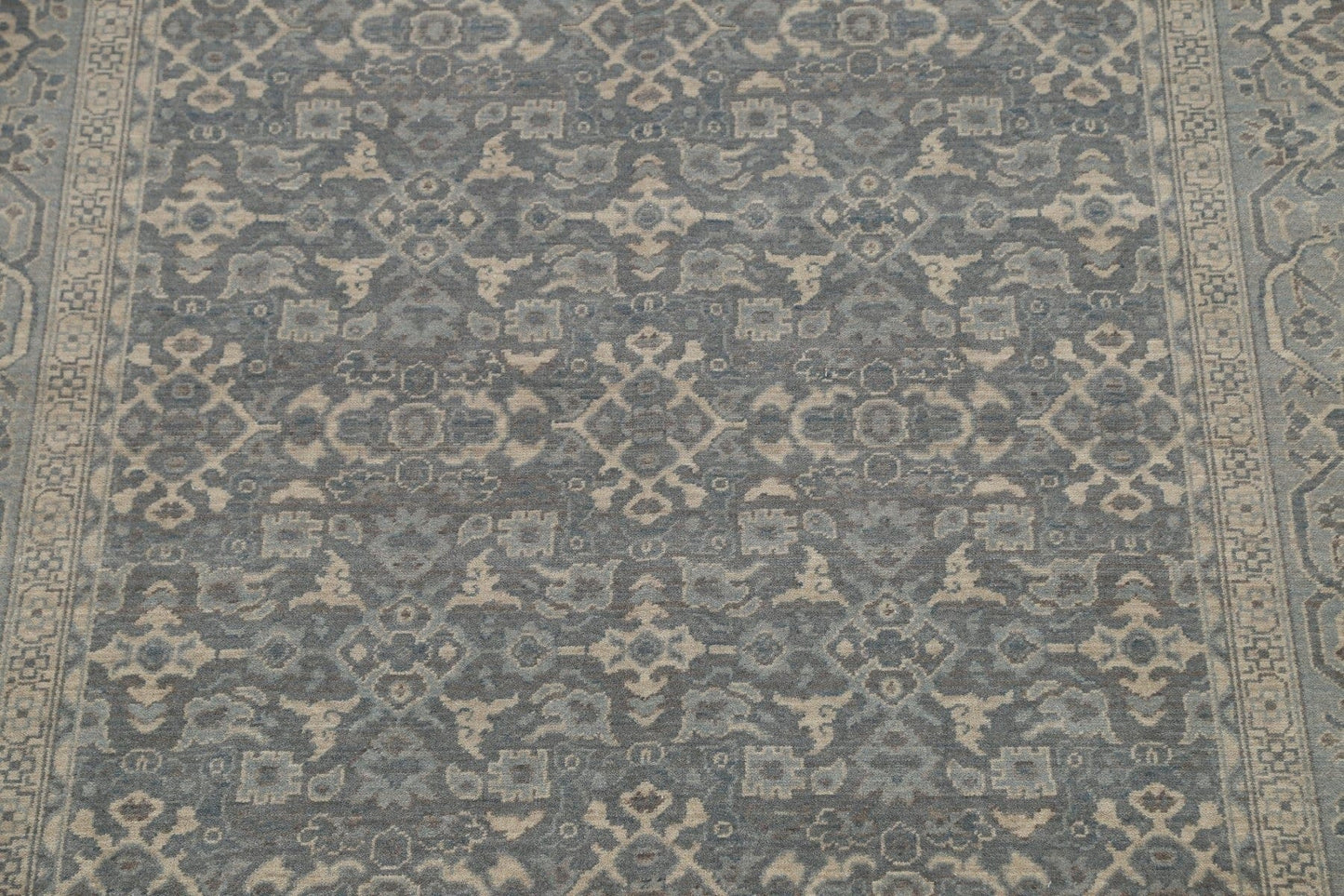 Silver Washed Ziegler Turkish Area Rug 7x10