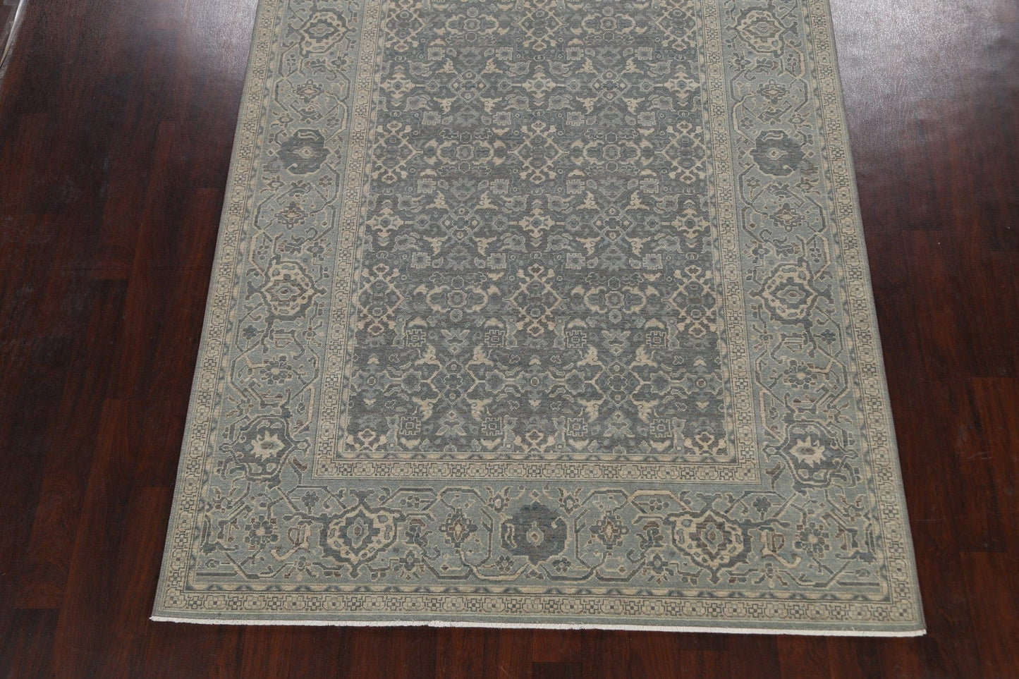 Silver Washed Ziegler Turkish Area Rug 7x10