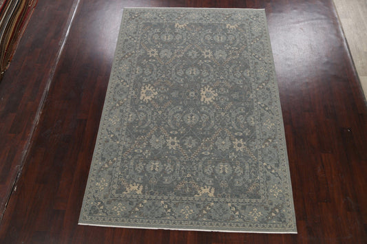 Silver Washed Ziegler Turkish Area Rug 7x10