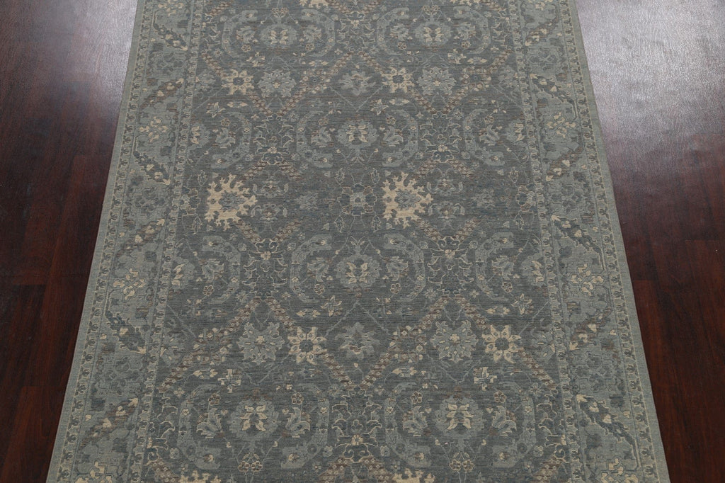 Silver Washed Ziegler Turkish Area Rug 7x10