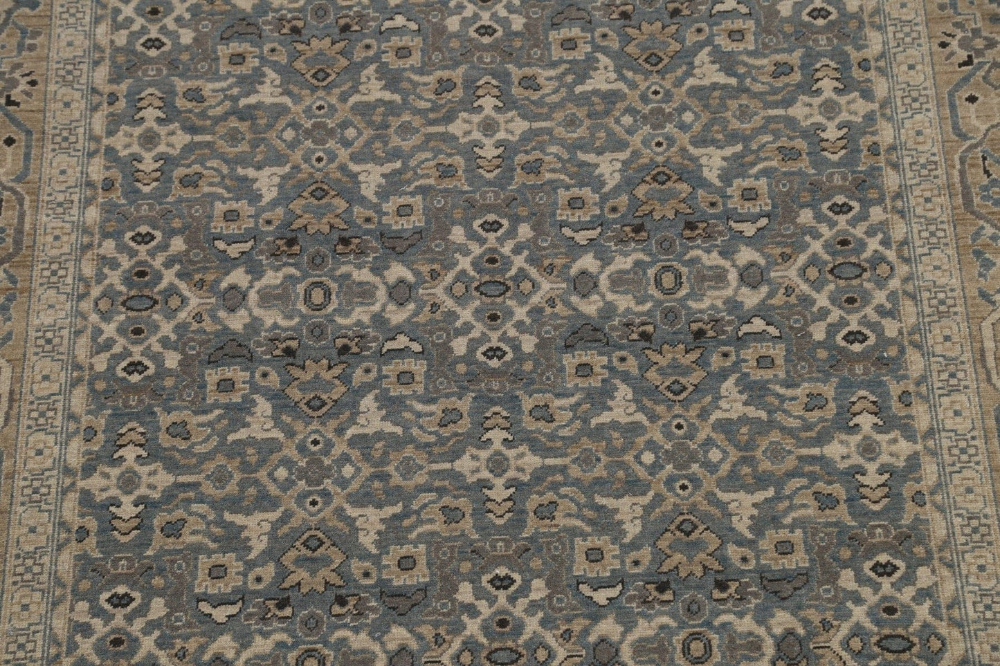 Silver Washed Ziegler Turkish Area Rug 7x10