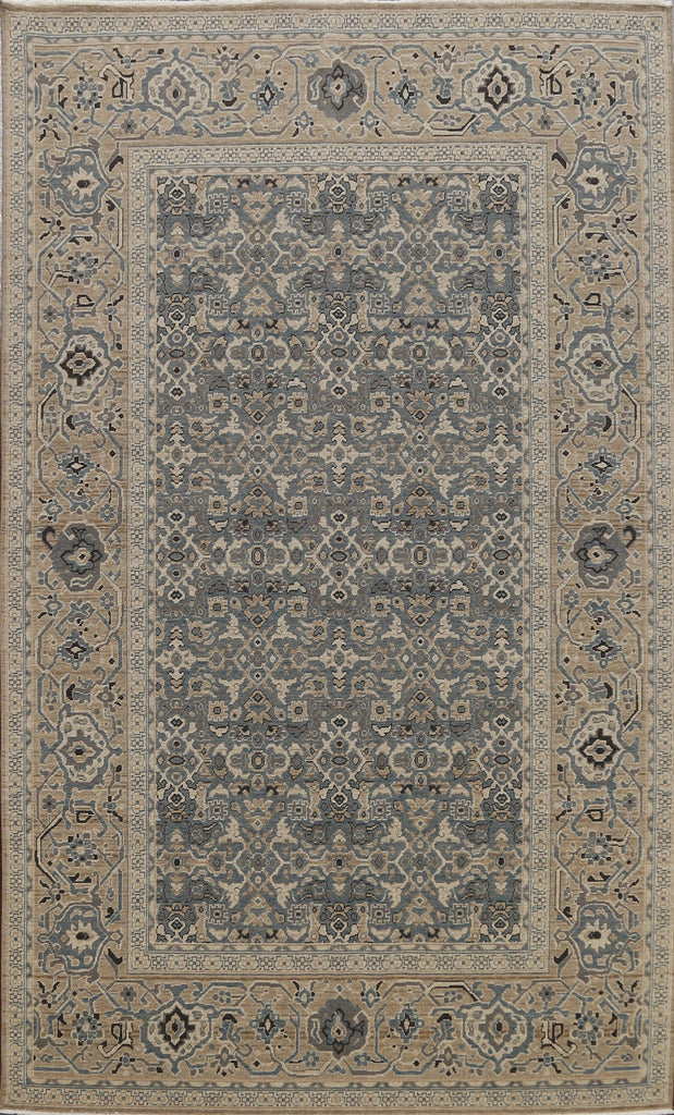 Silver Washed Ziegler Turkish Area Rug 7x10