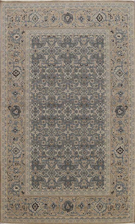 Silver Washed Ziegler Turkish Area Rug 7x10