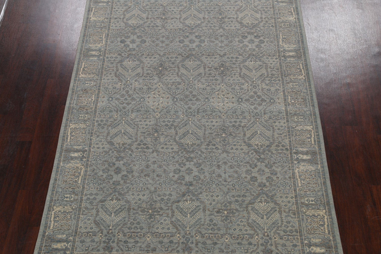 Silver Washed Ziegler Turkish Area Rug 7x10