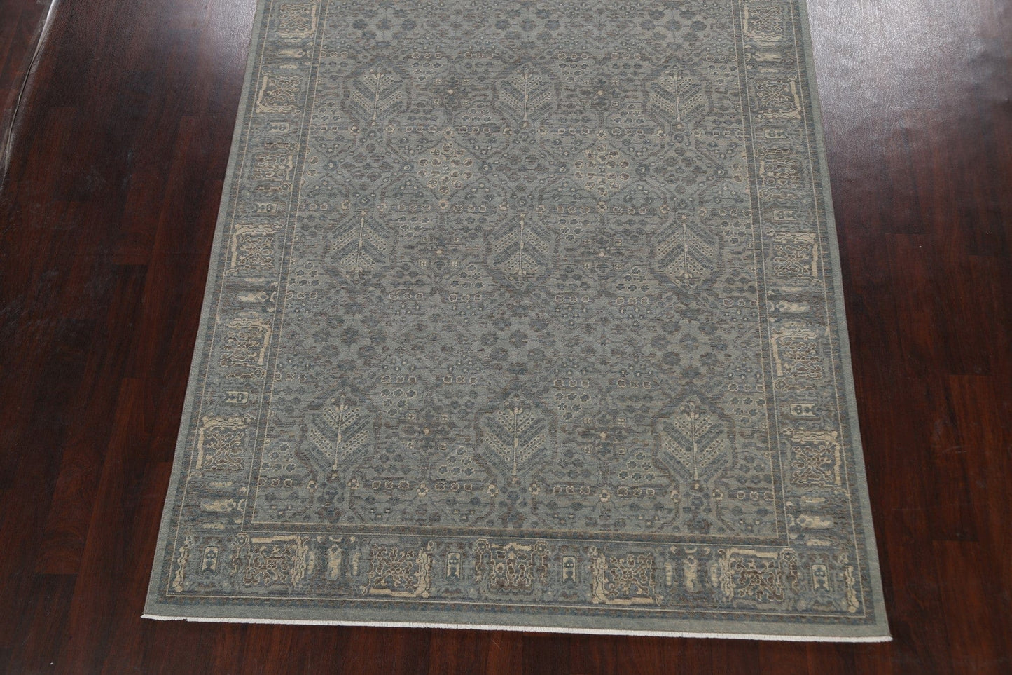 Silver Washed Ziegler Turkish Area Rug 7x10