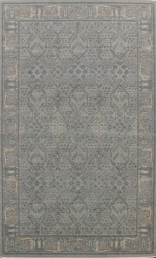 Silver Washed Ziegler Turkish Area Rug 7x10