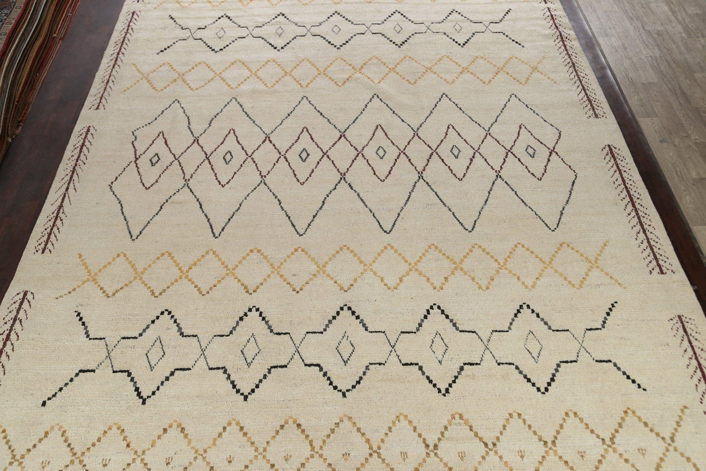 Large Geometric Moroccan Oriental Area Rug 12x15