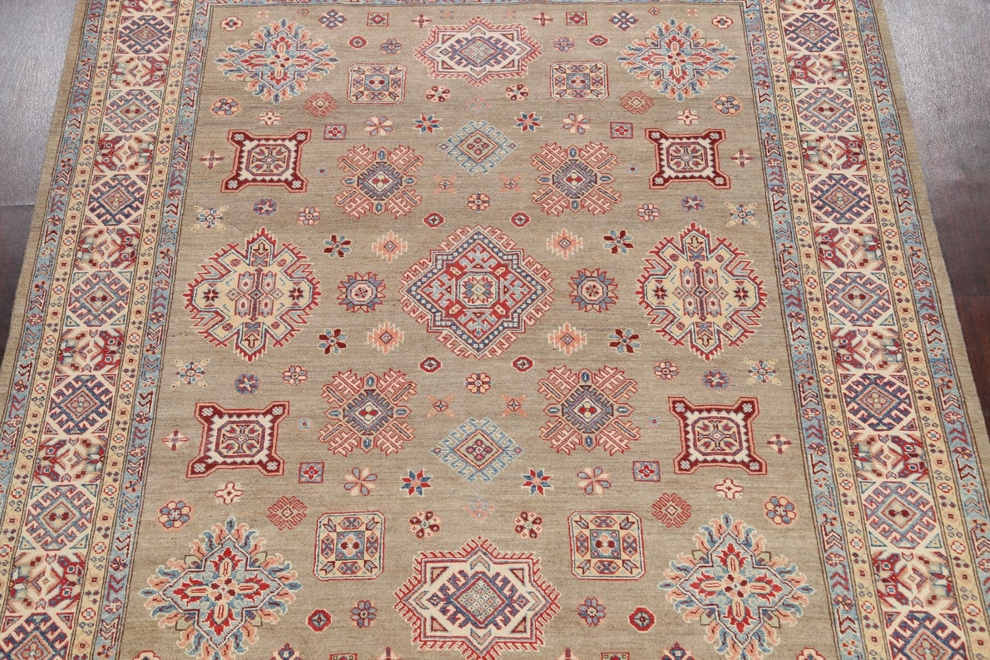 Vegetable Dye Super Kazak Oriental Area Rug 8x10