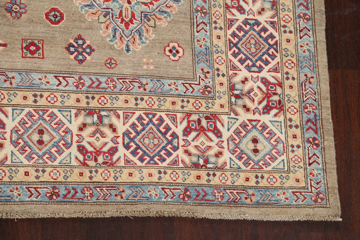 Vegetable Dye Super Kazak Oriental Area Rug 8x10