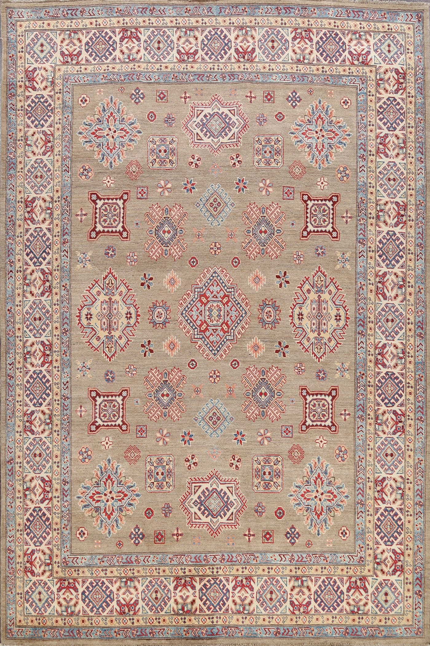 Vegetable Dye Super Kazak Oriental Area Rug 8x10