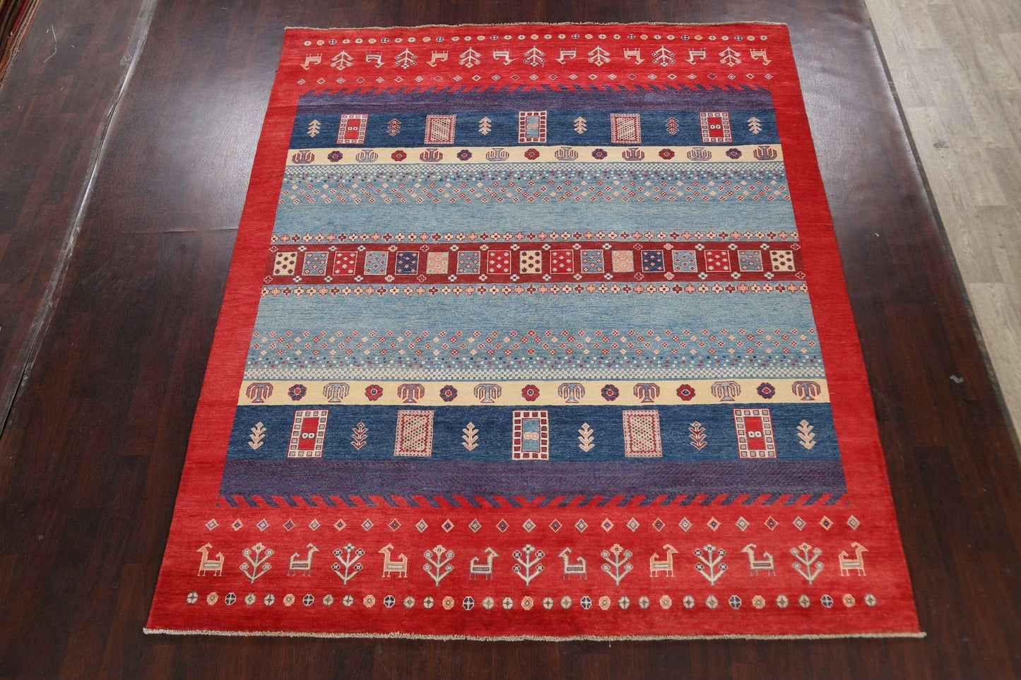 Vegetable Dye Super Kazak Oriental Area Rug 8x10