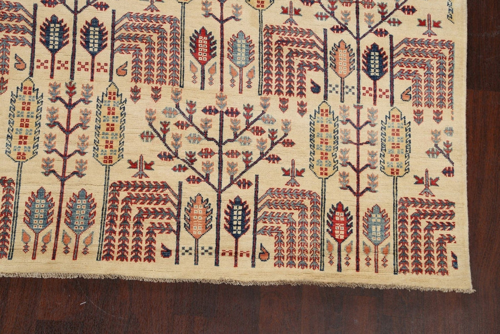 Vegetable Dye Super Kazak Oriental Area Rug 9x12