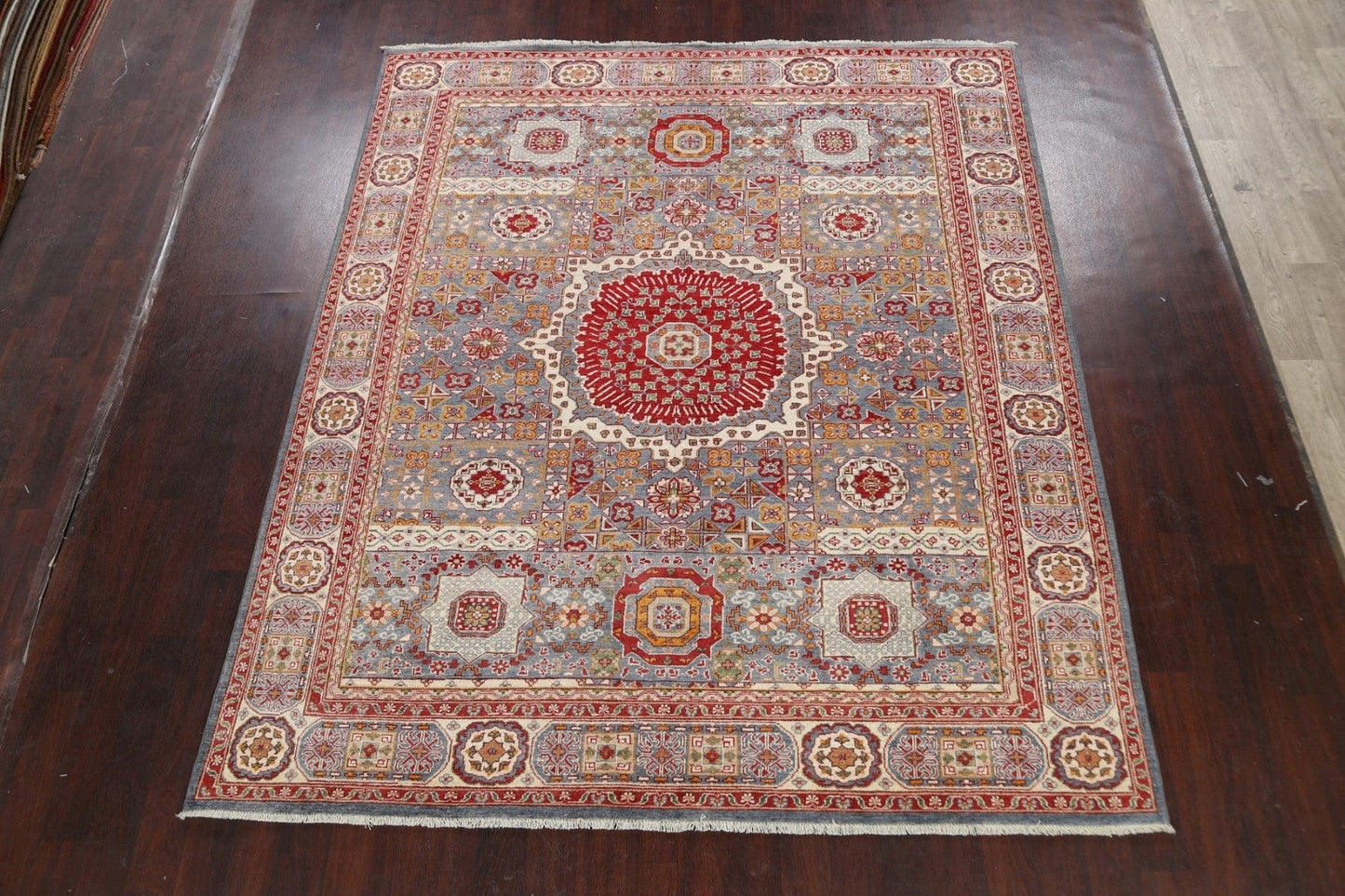 Geometric Khotan Oriental Area Rug 8x10