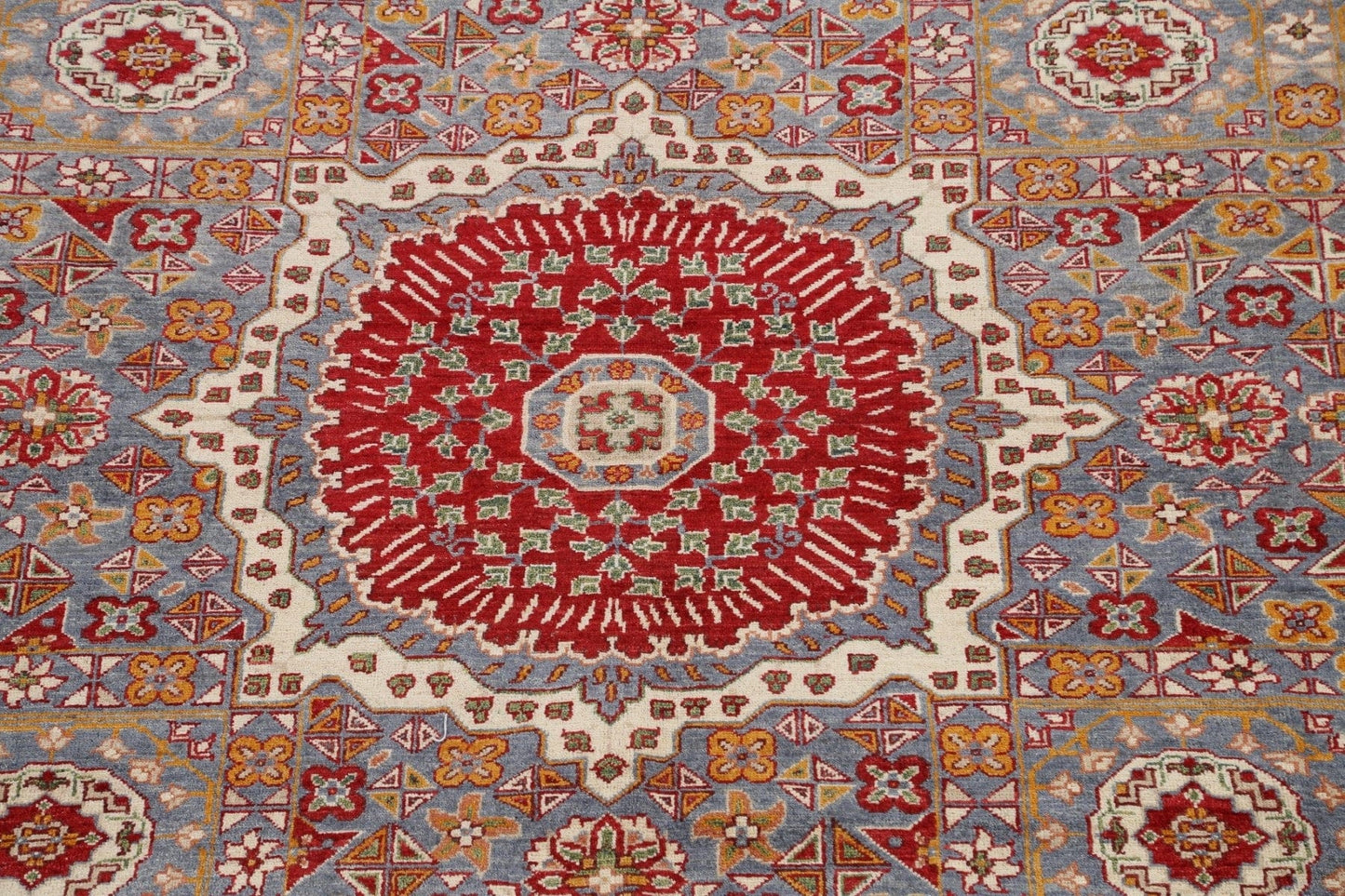 Geometric Khotan Oriental Area Rug 8x10