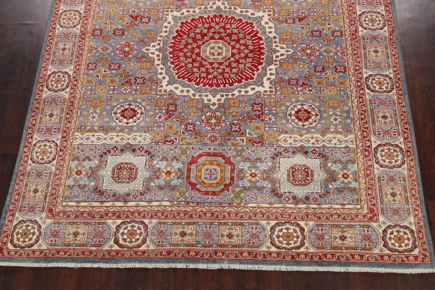 Geometric Khotan Oriental Area Rug 8x10