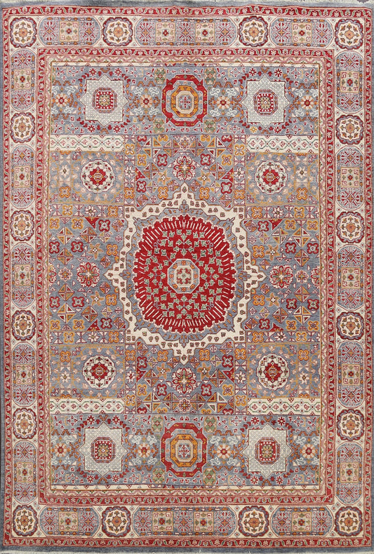 Geometric Khotan Oriental Area Rug 8x10